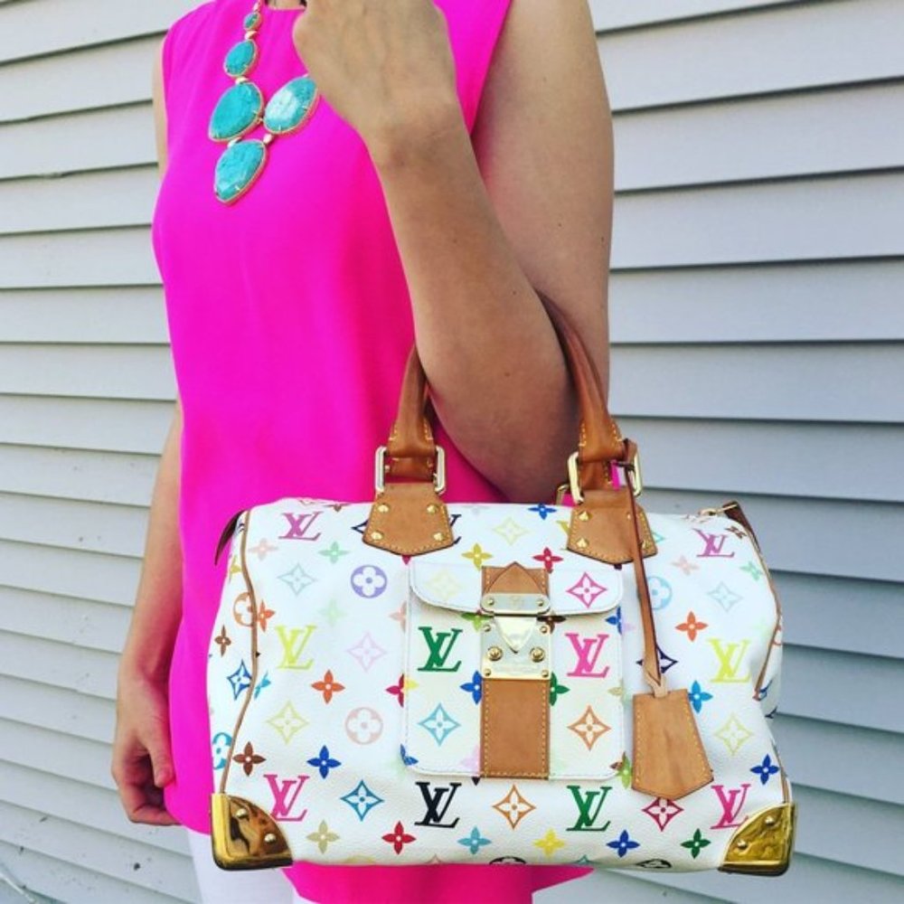 Louis Vuitton Speedy Multicolor Monogram Canvas Tote